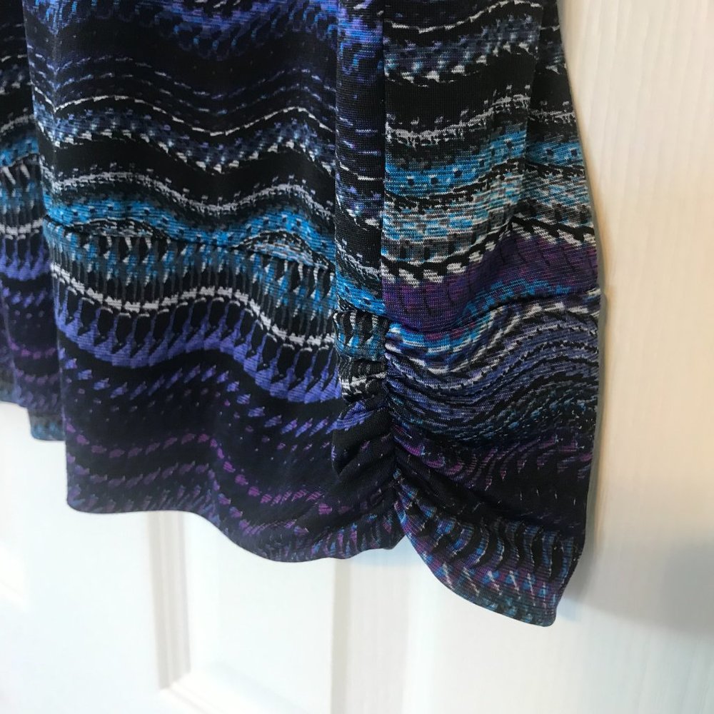 Multi-colored Short Sleeve Blouse by AB Studio - Picture 4 of 8